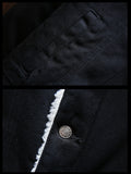 Men's Warm Denim and Sherpa Jackets - Blue - Light Blue / Plush Winter Jacket - 6XL - Denim/Sherpa - image 12
